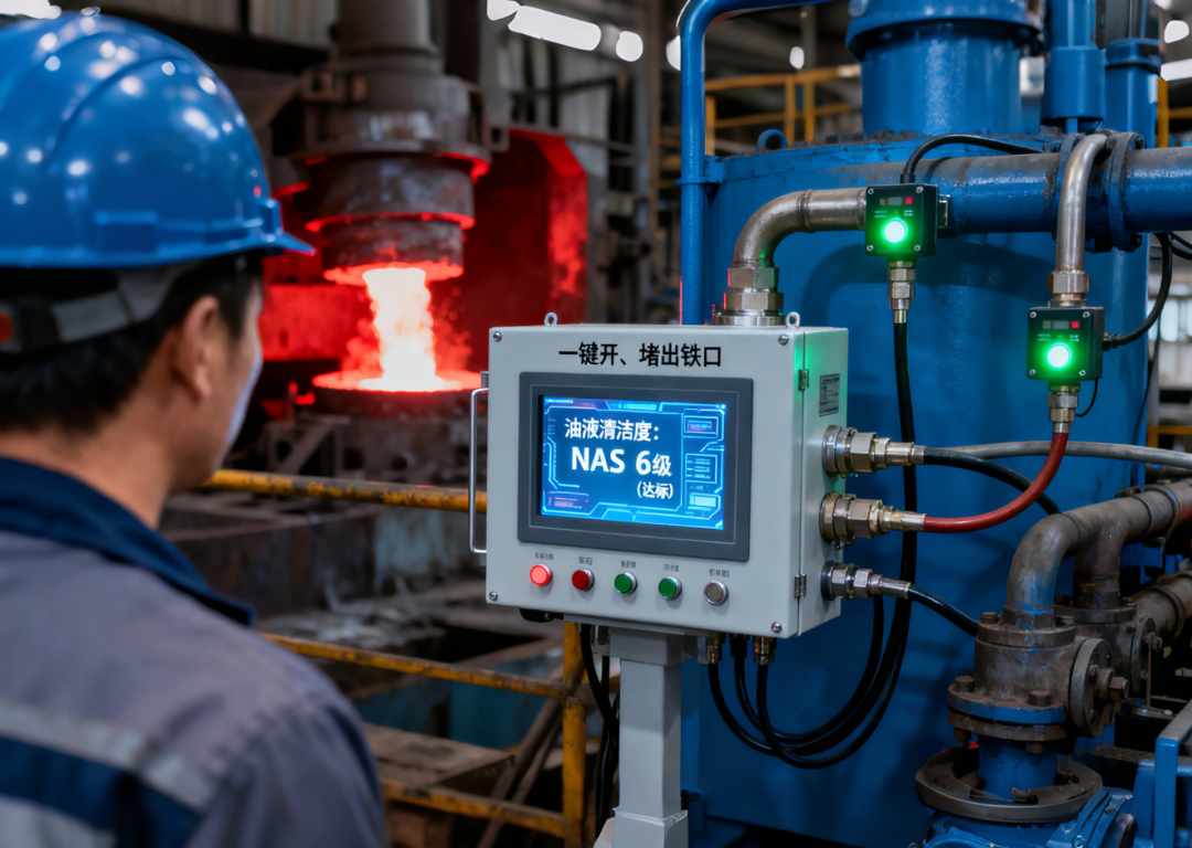 以鋼廠高爐液壓站為例：油液污染早預(yù)警，生產(chǎn)運維更科學(xué)